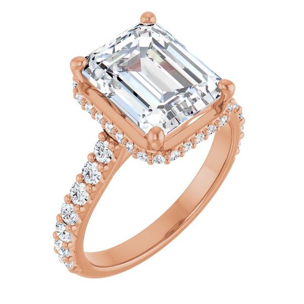 Hidden Halo-Style Engagement Ring