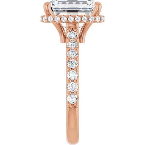 Hidden Halo-Style Engagement Ring Image 4 Ask Design Jewelers Olean, NY