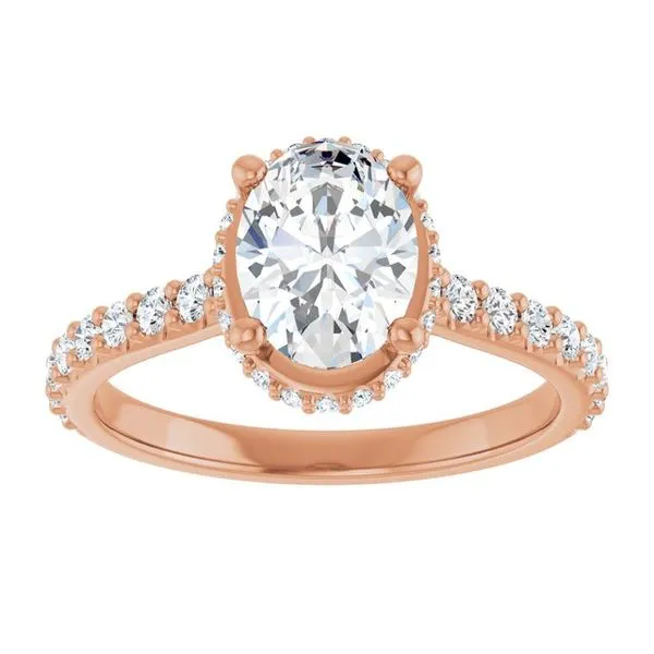 Hidden Halo-Style Engagement Ring Image 3 Austin's Fine Diamonds & Jewelry Lyndhurst, NJ