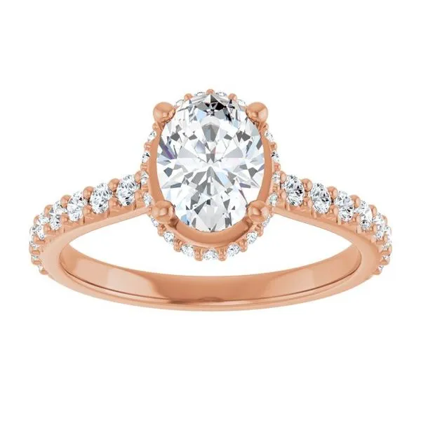 Hidden Halo-Style Engagement Ring Image 3 Don's Jewelry & Design Washington, IA