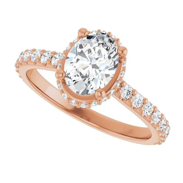 Hidden Halo-Style Engagement Ring Image 5 Raleigh Diamond Fine Jewelry Raleigh, NC