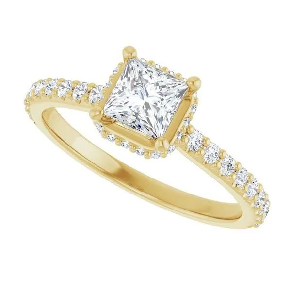 Hidden Halo-Style Engagement Ring Image 5 Paul James Jewelers Angels Camp, CA