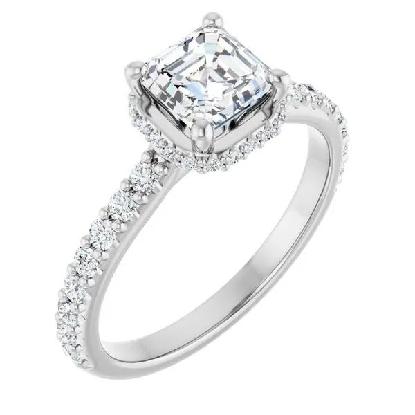 Hidden Halo-Style Engagement Ring Raleigh Diamond Fine Jewelry Raleigh, NC