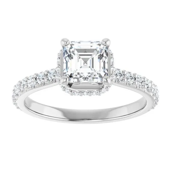 Hidden Halo-Style Engagement Ring Image 3 Arezzo Jewelers Elmwood Park, IL