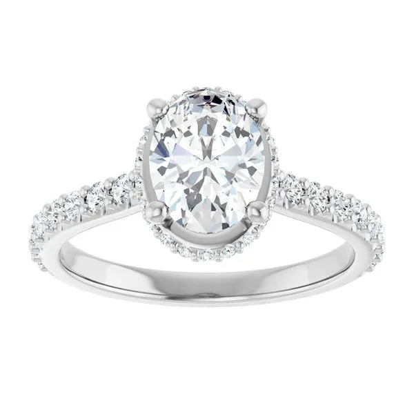 Hidden Halo-Style Engagement Ring Image 3 Austin's Fine Diamonds & Jewelry Lyndhurst, NJ