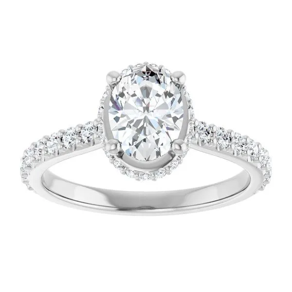 Hidden Halo-Style Engagement Ring Image 3 J. Thomas Jewelers Rochester Hills, MI