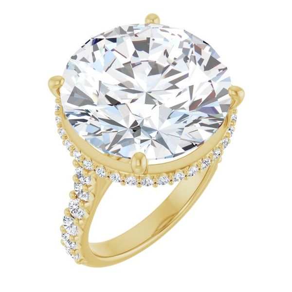 Hidden Halo-Style Engagement Ring