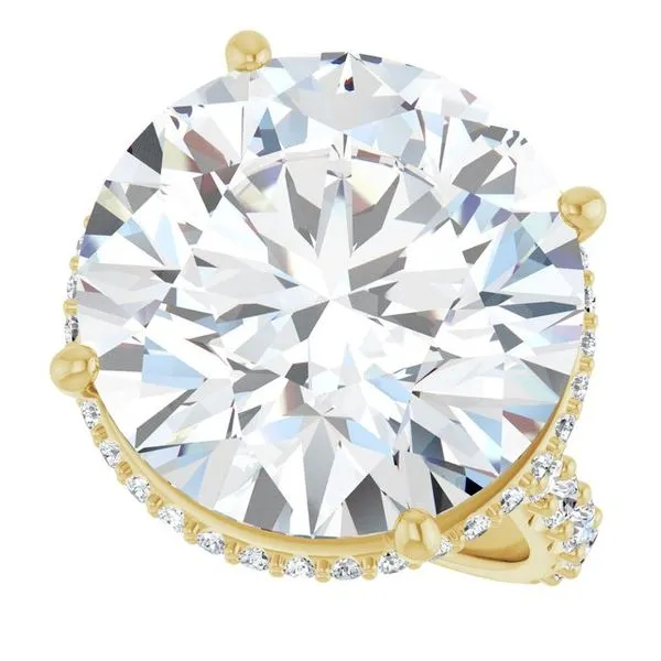 Hidden Halo-Style Engagement Ring Image 5 Vulcan's Forge LLC KANSAS CITY, MO