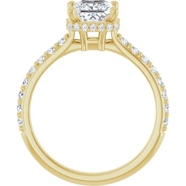 Hidden Halo-Style Engagement Ring Image 2 Don's Jewelry & Design Washington, IA