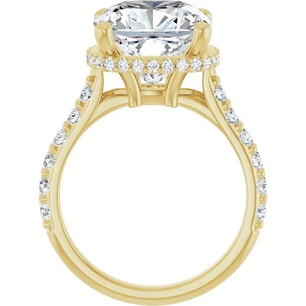 Hidden Halo-Style Engagement Ring Image 2 Raleigh Diamond Fine Jewelry Raleigh, NC