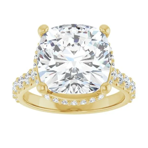 Hidden Halo-Style Engagement Ring Image 3 Don's Jewelry & Design Washington, IA