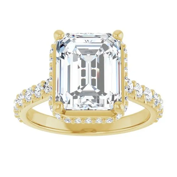 Hidden Halo-Style Engagement Ring Image 3 Don's Jewelry & Design Washington, IA