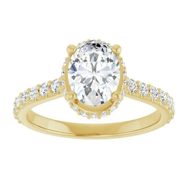 Hidden Halo-Style Engagement Ring Image 3 Mark Jewellers La Crosse, WI