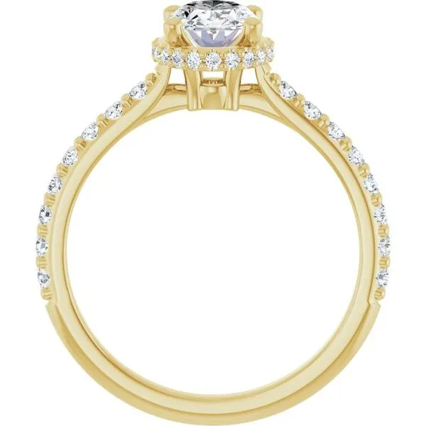 Hidden Halo-Style Engagement Ring Image 2 Ask Design Jewelers Olean, NY