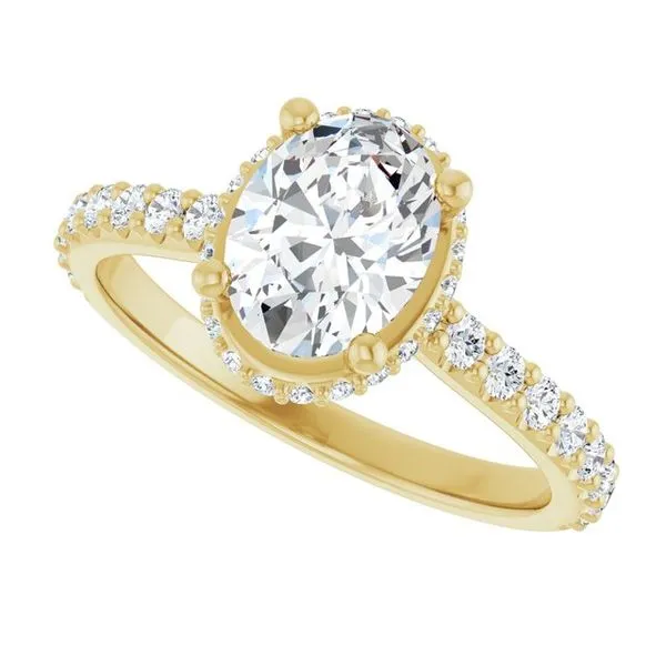 Hidden Halo-Style Engagement Ring Image 5 Don's Jewelry & Design Washington, IA