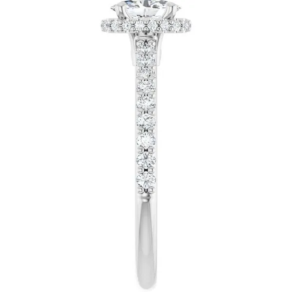 Hidden Halo-Style Engagement Ring Image 4 Ask Design Jewelers Olean, NY