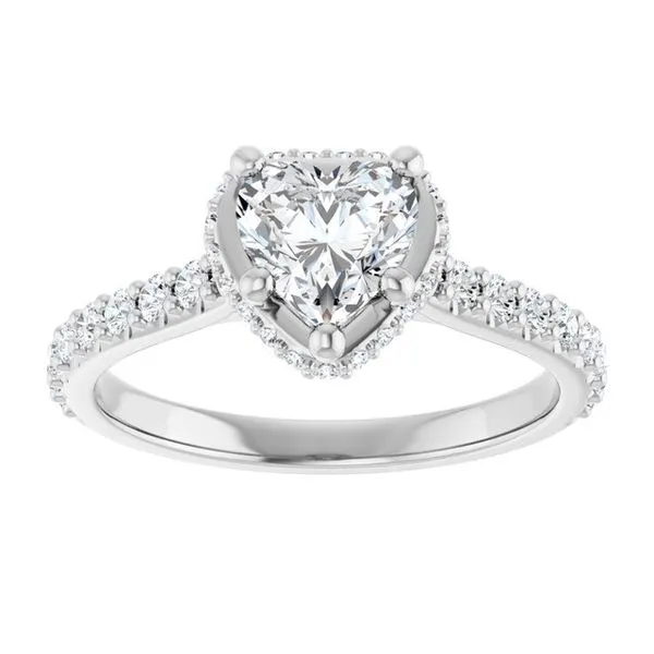 Hidden Halo-Style Engagement Ring Image 3 J. West Jewelers Round Rock, TX