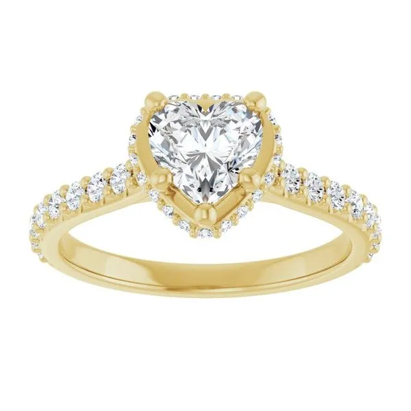 Hidden Halo-Style Engagement Ring Image 3 Don's Jewelry & Design Washington, IA