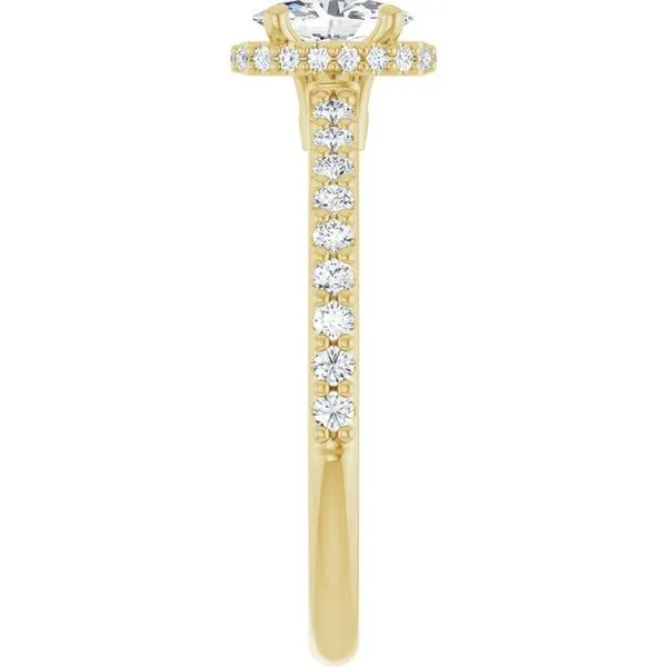 Hidden Halo-Style Engagement Ring Image 4 Futer Bros Jewelers York, PA
