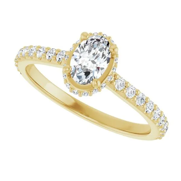 Hidden Halo-Style Engagement Ring Image 5 The Jewelry Source El Segundo, CA