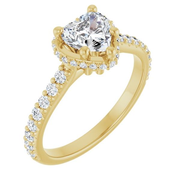 Hidden Halo-Style Engagement Ring
