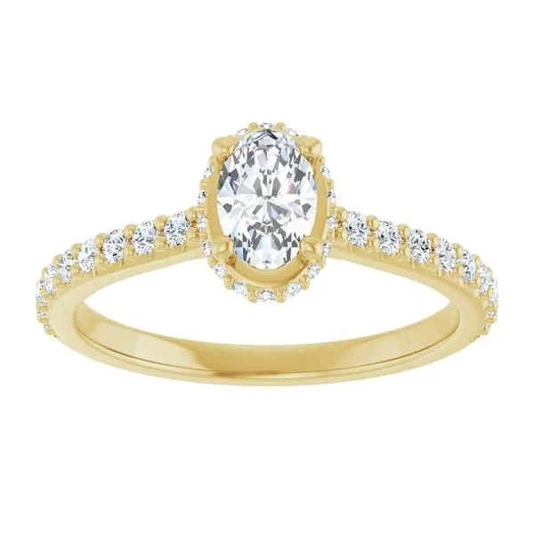 Hidden Halo-Style Engagement Ring Image 3 Raleigh Diamond Fine Jewelry Raleigh, NC