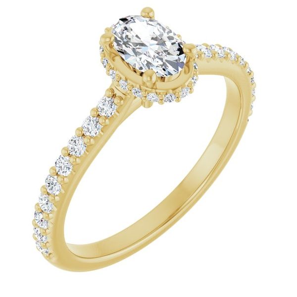 Hidden Halo-Style Engagement Ring