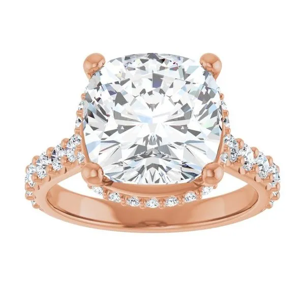 Hidden Halo-Style Engagement Ring Image 3 Don's Jewelry & Design Washington, IA