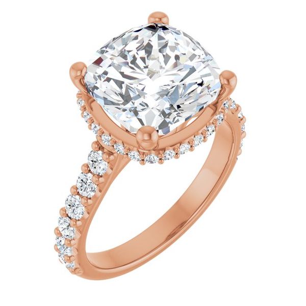 Hidden Halo-Style Engagement Ring