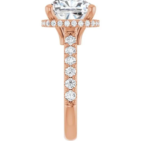 Hidden Halo-Style Engagement Ring Image 4 Hudson Valley Goldsmith New Paltz, NY