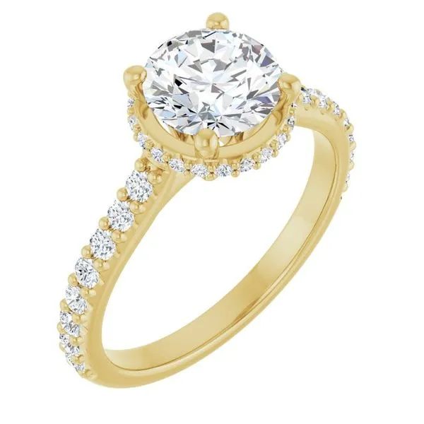 Hidden Halo-Style Engagement Ring Clater Jewelers Louisville, KY