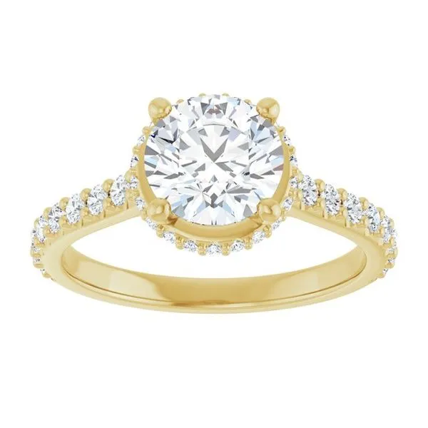 Hidden Halo-Style Engagement Ring Image 3 JF Jones Jewelers Rochester, NY