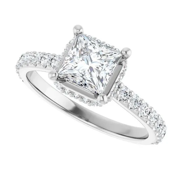 Hidden Halo-Style Engagement Ring Image 5 J. Thomas Jewelers Rochester Hills, MI