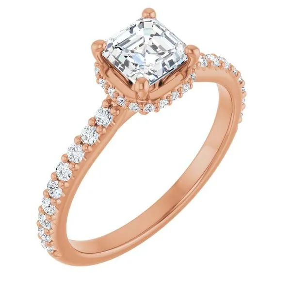 Hidden Halo-Style Engagement Ring Stuart Benjamin & Co. Jewelry Designs San Diego, CA