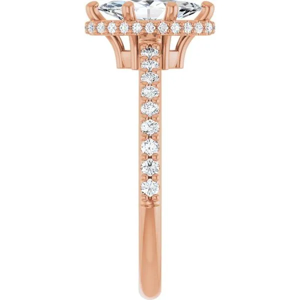 Hidden Halo-Style Engagement Ring Image 4 Hudson Valley Goldsmith New Paltz, NY