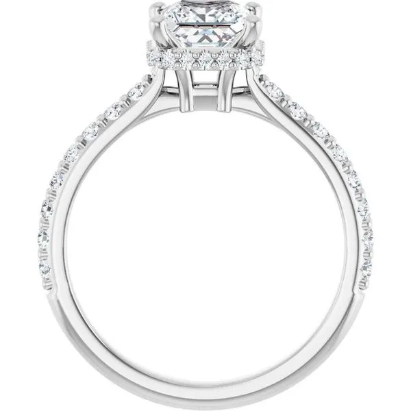 Hidden Halo-Style Engagement Ring Image 2 Don's Jewelry & Design Washington, IA