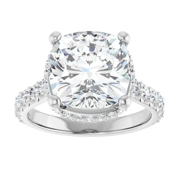 Hidden Halo-Style Engagement Ring Image 3 Don's Jewelry & Design Washington, IA