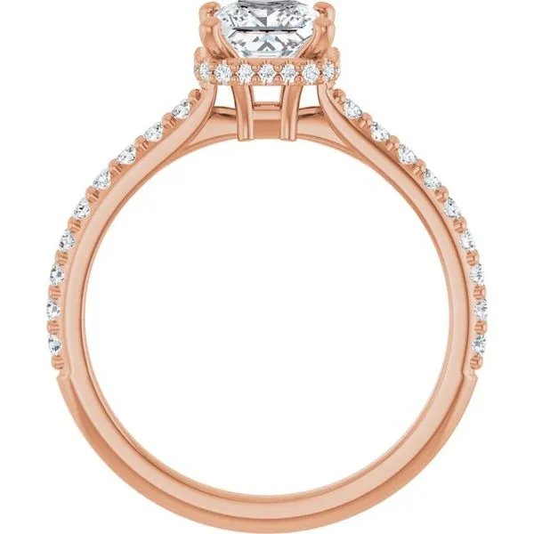 Hidden Halo-Style Engagement Ring Image 2 The Jewelry Source El Segundo, CA