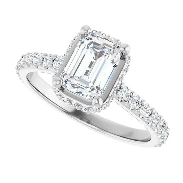 Hidden Halo-Style Engagement Ring Image 5 Futer Bros Jewelers York, PA