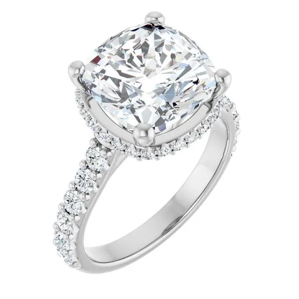 Hidden Halo-Style Engagement Ring Stuart Benjamin & Co. Jewelry Designs San Diego, CA