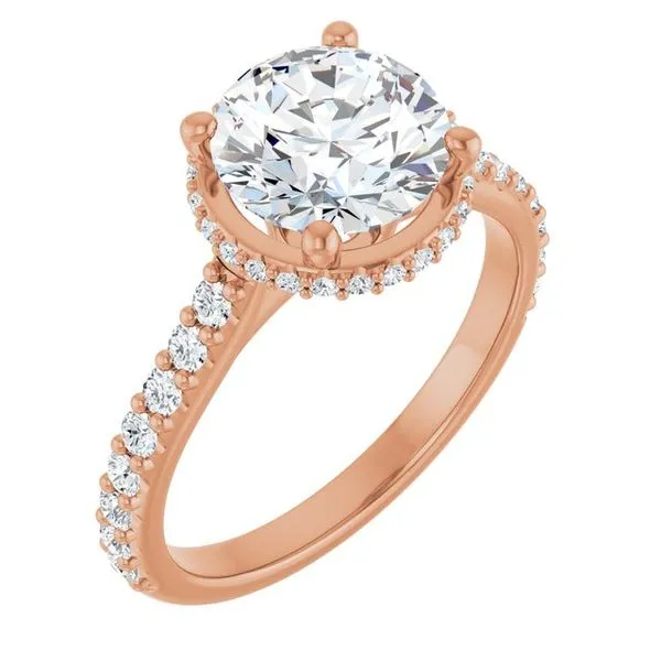 Hidden Halo-Style Engagement Ring Paul James Jewelers Angels Camp, CA
