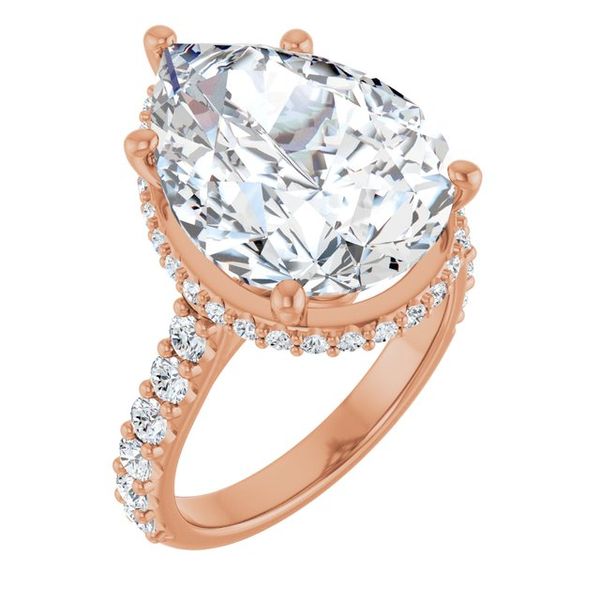 Hidden Halo-Style Engagement Ring