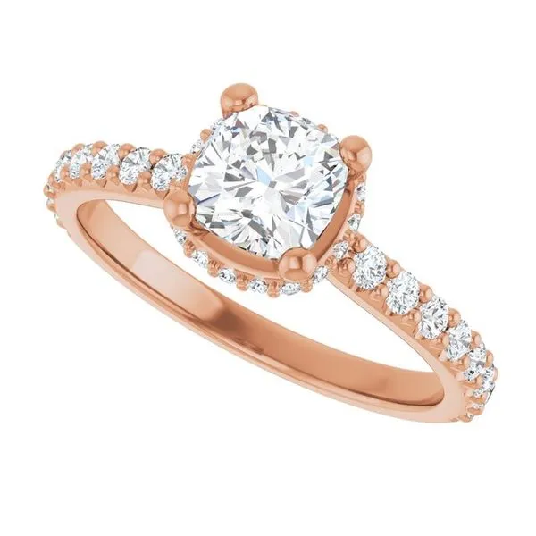 Hidden Halo-Style Engagement Ring Image 5 Don's Jewelry & Design Washington, IA