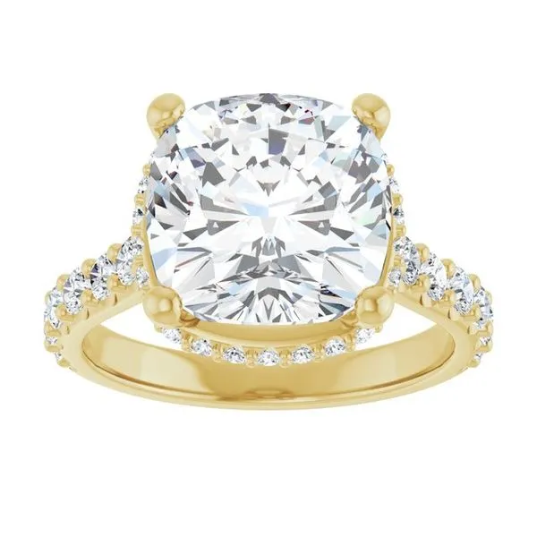 Hidden Halo-Style Engagement Ring Image 3 Shipley's Fine Jewelry Hampstead, MD