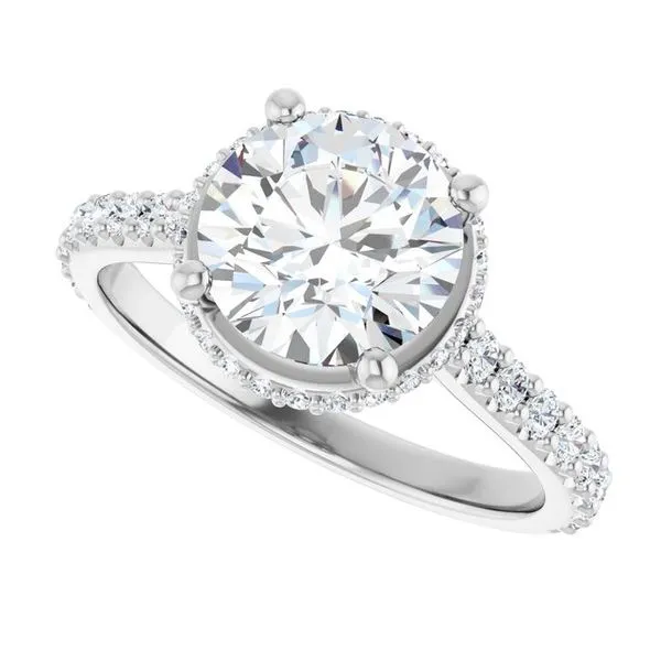 Hidden Halo-Style Engagement Ring Image 5 Don's Jewelry & Design Washington, IA