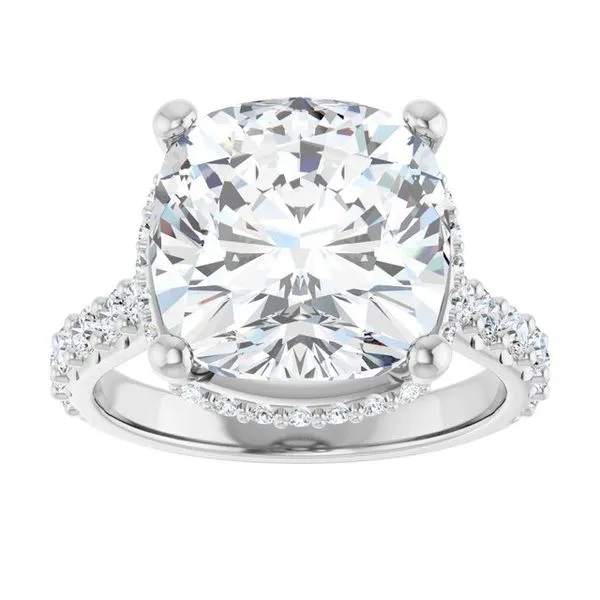 Hidden Halo-Style Engagement Ring Image 3 Vulcan's Forge LLC KANSAS CITY, MO