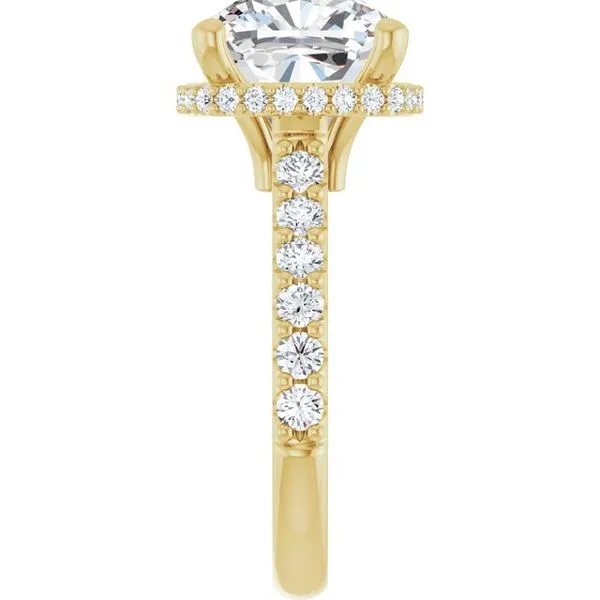 Hidden Halo-Style Engagement Ring Image 4 Michael Szwed Jewelers Longmeadow, MA