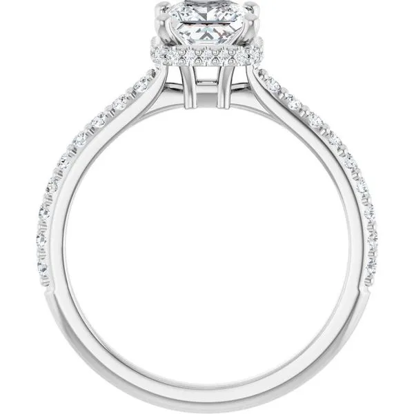 Hidden Halo-Style Engagement Ring Image 2 J. West Jewelers Round Rock, TX