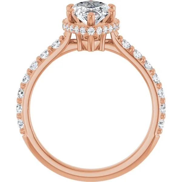 Hidden Halo-Style Engagement Ring Image 2 JF Jones Jewelers Rochester, NY