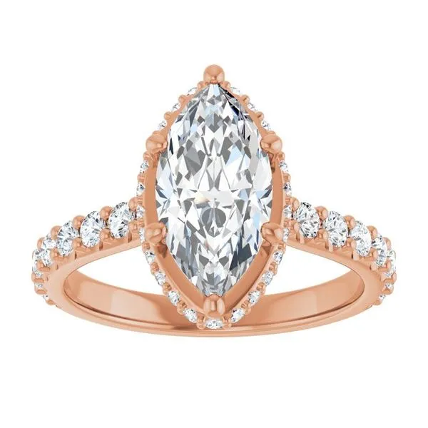 Hidden Halo-Style Engagement Ring Image 3 Clater Jewelers Louisville, KY